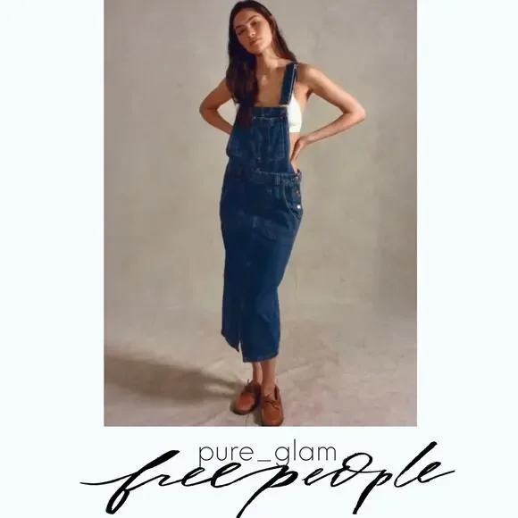 Free People skirtall jumper dress in denim | XS - Picture 5 of 5